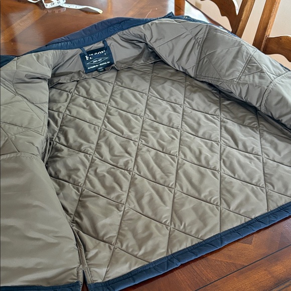 Filson Men's Navy Quilted Shirt Jacket - Picture 11 of 14